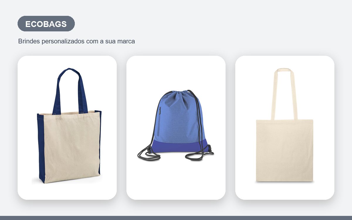 Brindes personalizados com a sua marca — Sacolas e ecobags personalizadas criativas que chamam atenção