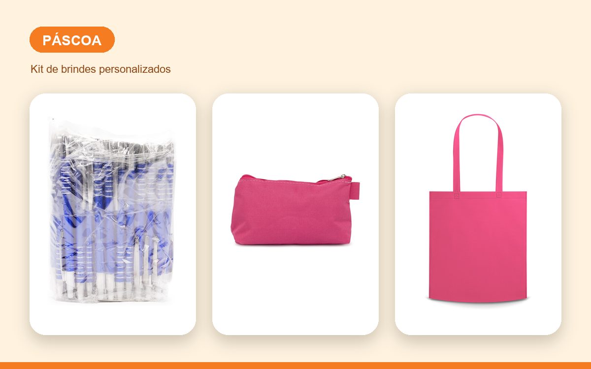 Kit de brindes personalizados — Sacolas Personalizadas para a Páscoa: Ideias para Brindar
