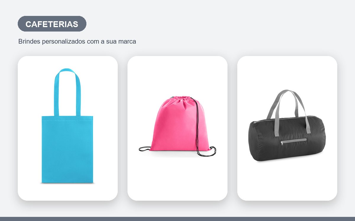 Brindes personalizados com a sua marca — Sacolas personalizadas para cafeterias: por que usar