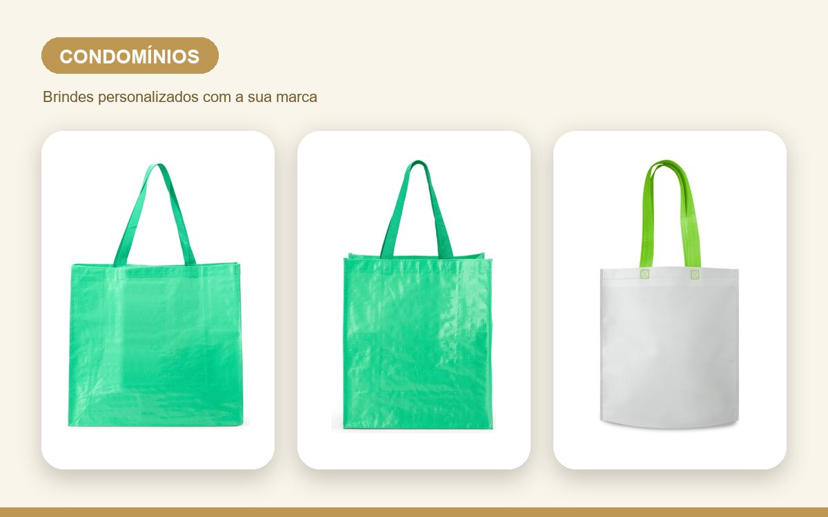 Brindes personalizados com a sua marca — Sacolas personalizadas para condomínios: guia útil