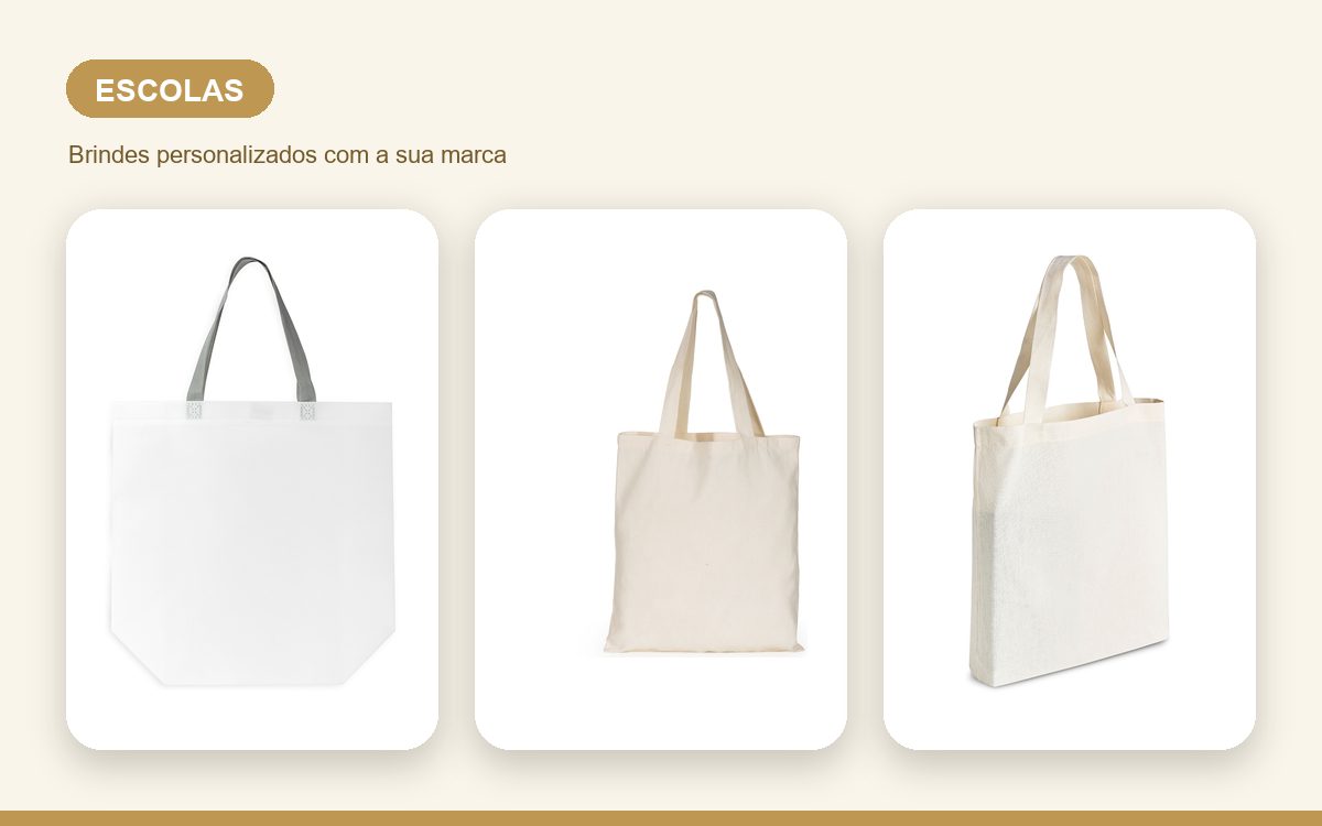 Brindes personalizados com a sua marca — Sacolas personalizadas para escolas: por que e como usar