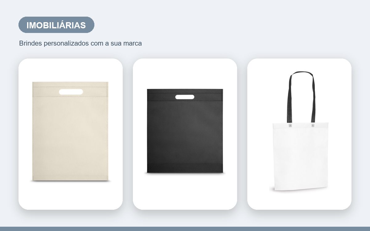 Brindes personalizados com a sua marca — Sacolas personalizadas para imobiliárias: por que usar