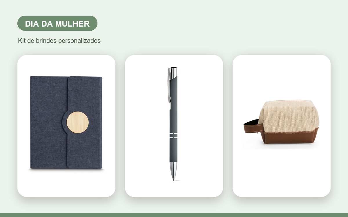 Kit de brindes personalizados — Sacolas Personalizadas para o Dia da Mulher: Ideias para Brindar