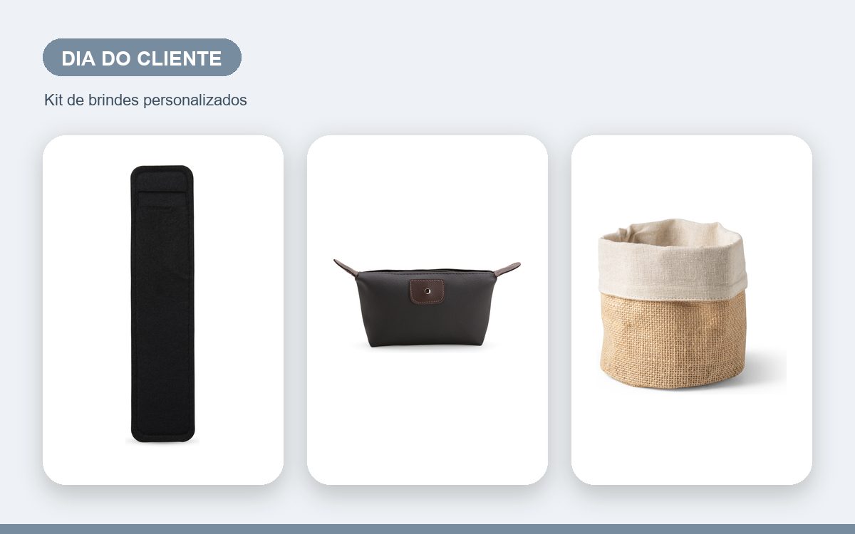 Kit de brindes personalizados — Sacolas Personalizadas para o Dia do Cliente: Guia Completo