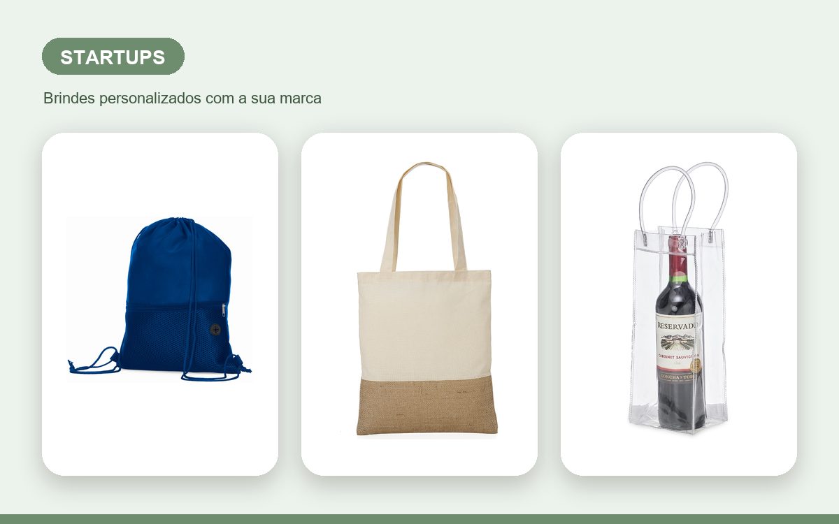 Brindes personalizados com a sua marca — Sacolas personalizadas para startups: guia completo
