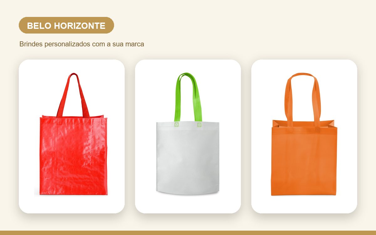Brindes personalizados com a sua marca — Sacolas Personalizadas em Belo Horizonte para Empresas