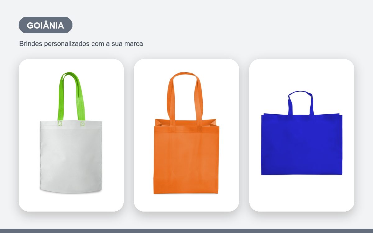 Brindes personalizados com a sua marca — Sacolas personalizadas em Goiânia para empresas e eventos