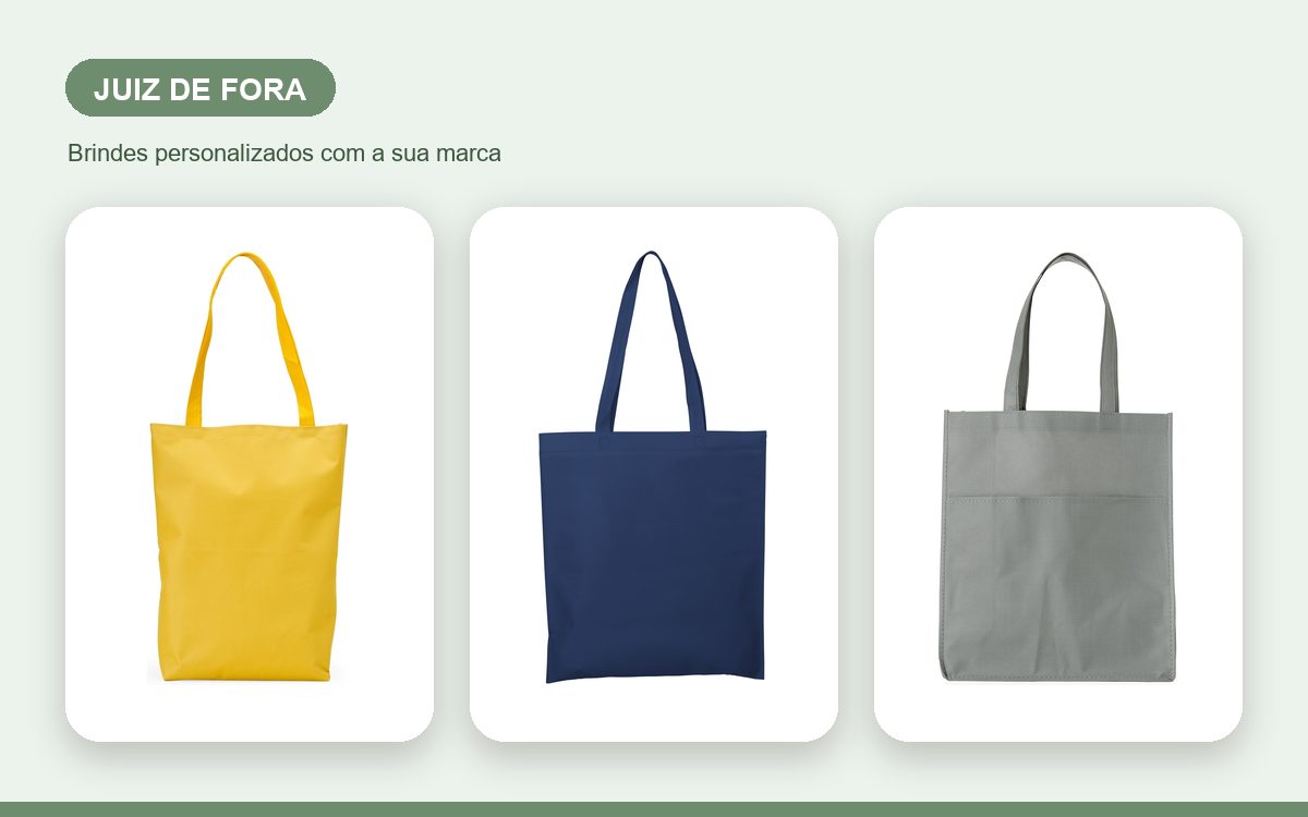 Brindes personalizados com a sua marca — Sacolas Personalizadas em Juiz de Fora para Empresas