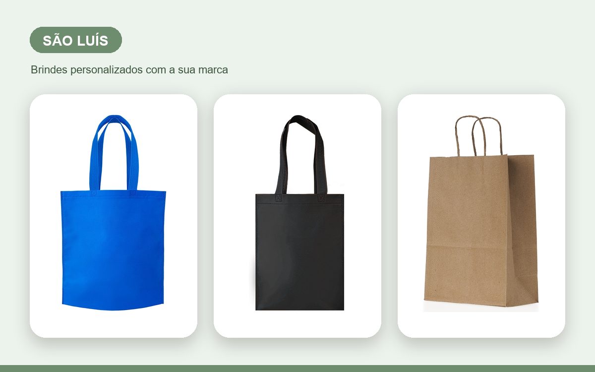 Brindes personalizados com a sua marca — Sacolas Personalizadas em São Luís para Empresas e Eventos