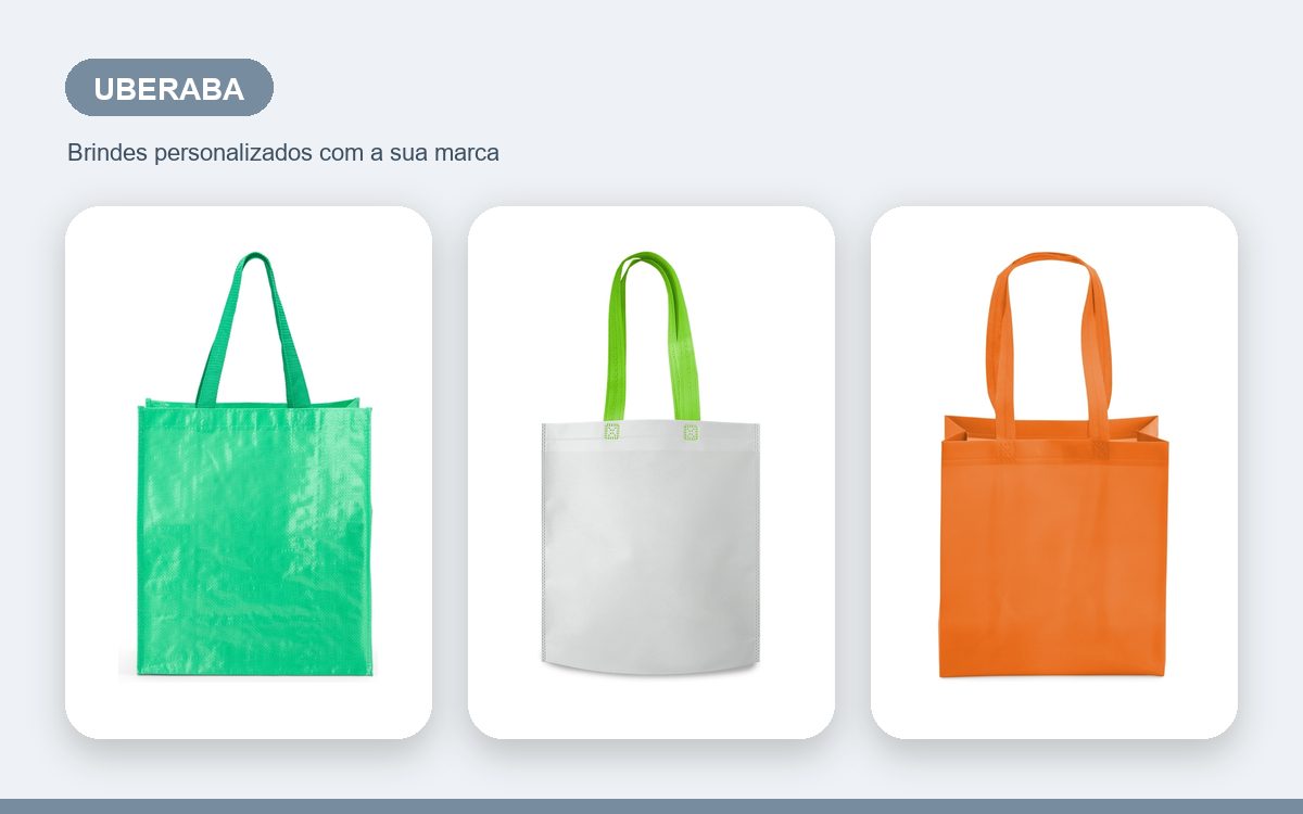 Brindes personalizados com a sua marca — Sacolas Personalizadas em Uberaba para Empresas