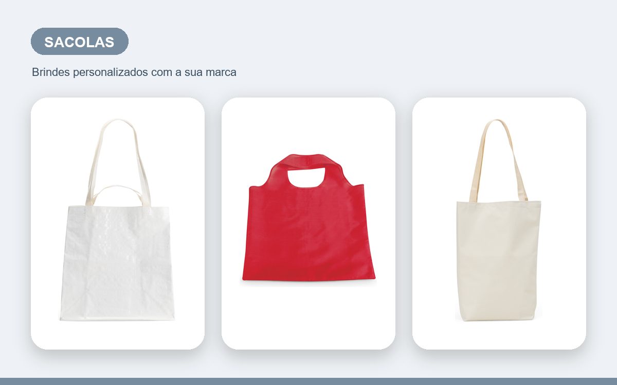 Brindes personalizados com a sua marca — Sacolas Personalizadas para Eventos: Brinde Útil que Anda com Sua Marca