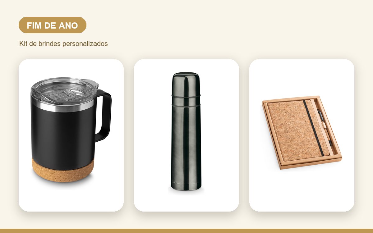 Kit de brindes personalizados — Squeezes Personalizados para o Fim de Ano: Ideias de Brinde