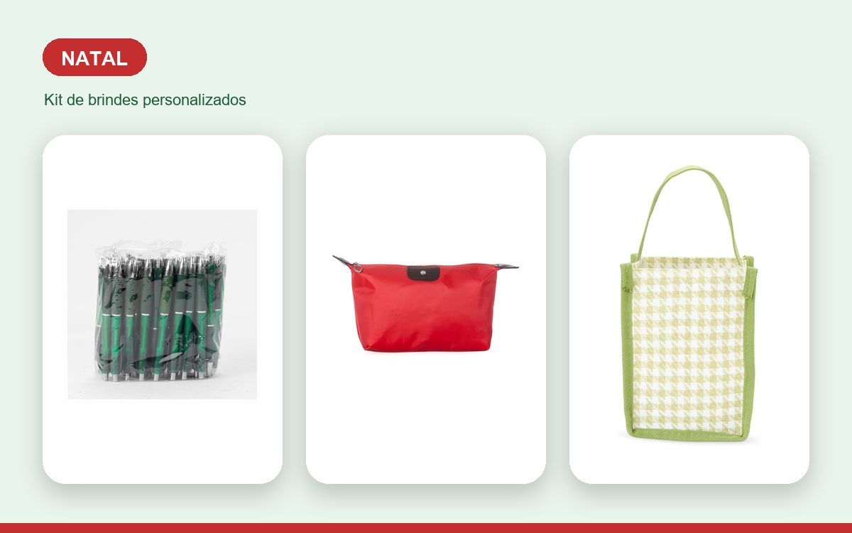 Kit de brindes personalizados — Squeezes Personalizados para o Natal: Ideias de Brinde