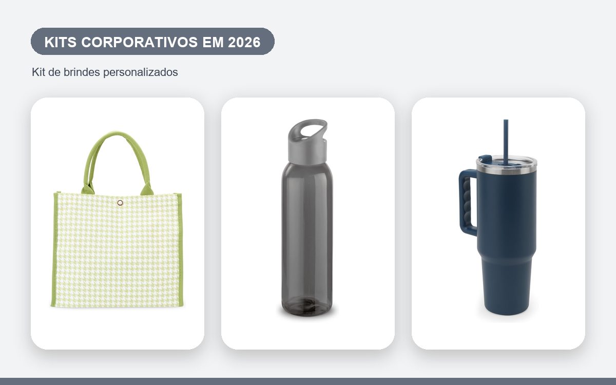 Brindes personalizados com a sua marca — Kits corporativos em 2026: segmentação e experiência