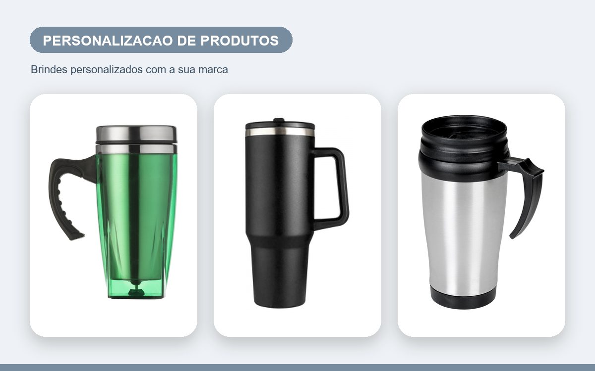 Brindes personalizados com a sua marca — Tendências de personalização de produtos para empresas em 2026