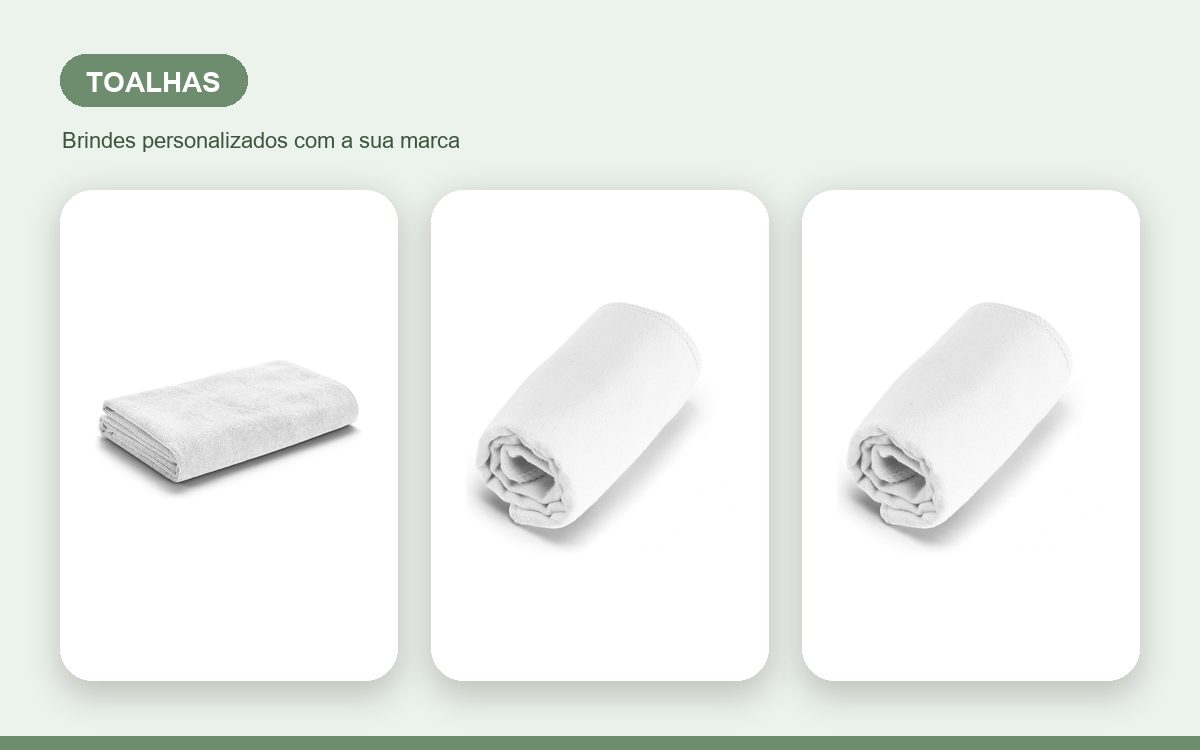Brindes personalizados com a sua marca — Toalhas personalizadas baratas sem perder qualidade