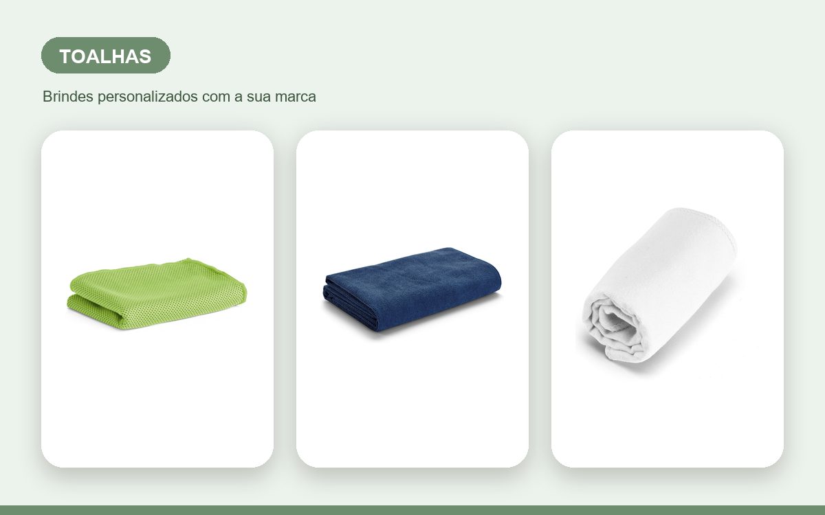 Brindes personalizados com a sua marca — Toalhas personalizadas criativas que chamam atenção