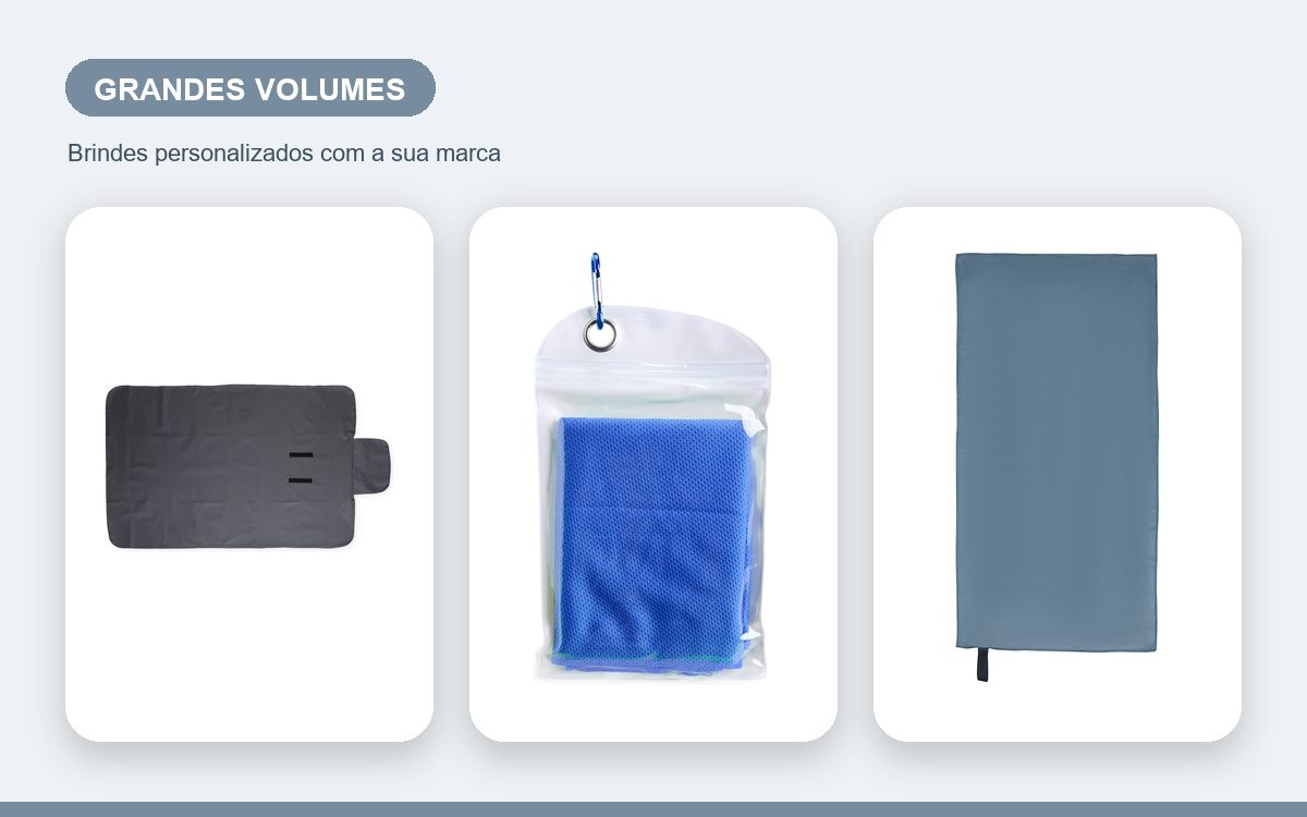 Brindes personalizados com a sua marca — Toalhas personalizadas no atacado: guia para grandes volumes