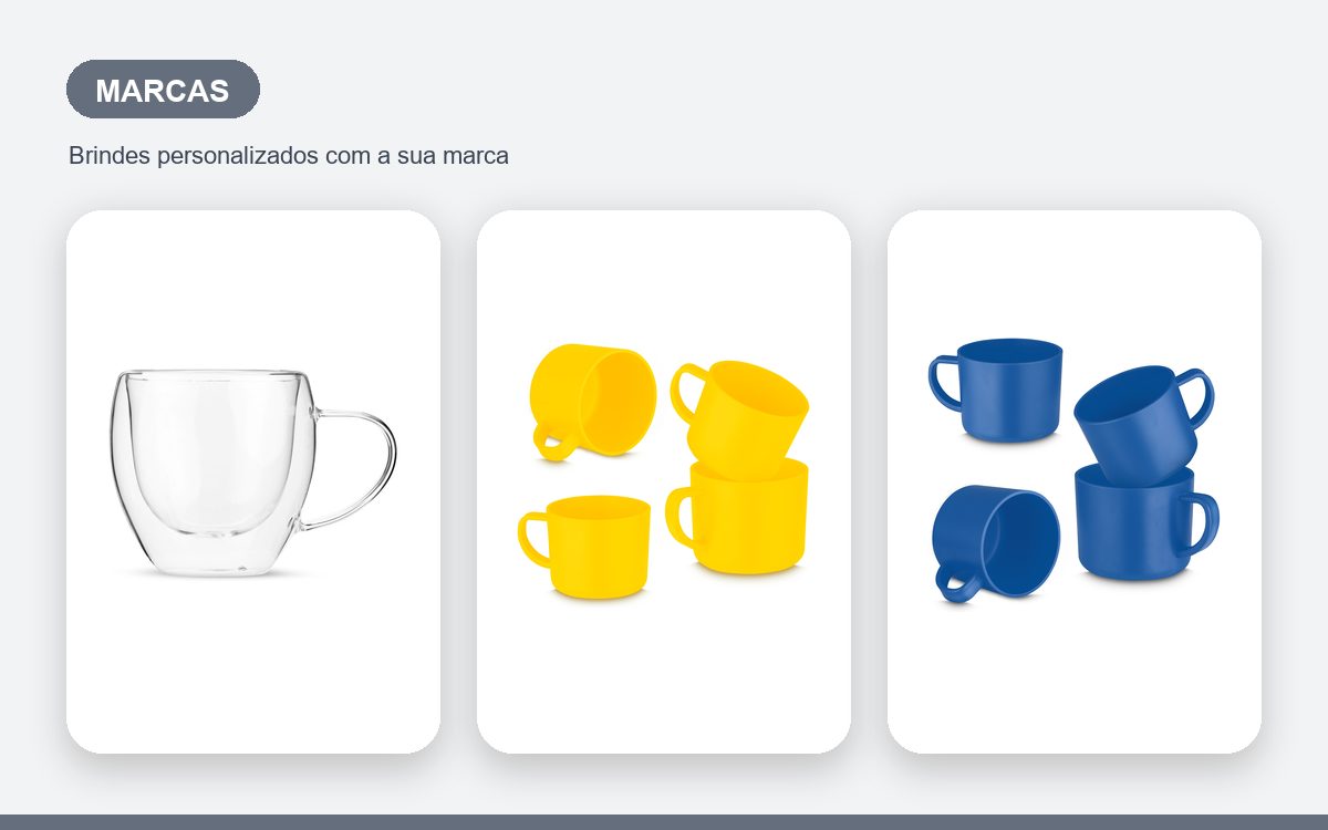 Brindes personalizados com a sua marca — Xícaras e Canecas de Café Personalizadas para Marcas
