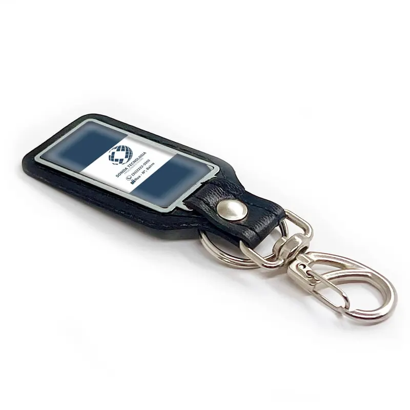 Chaveiro Resinado · Corino · Retangular personalizado com a sua marca
