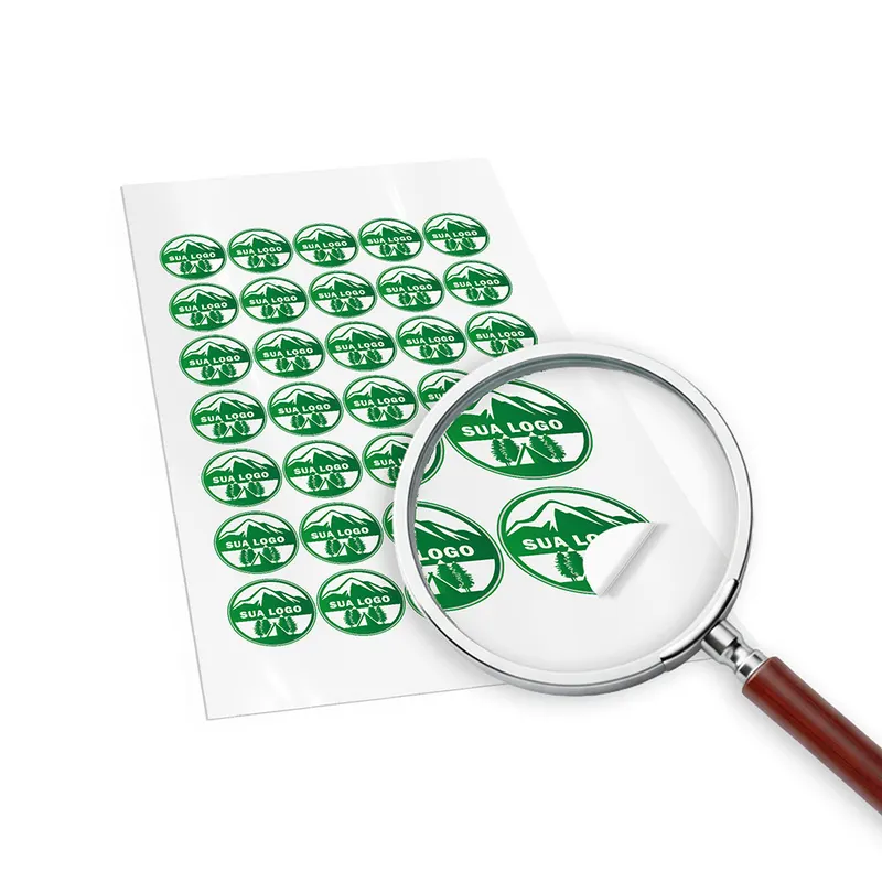 Adesivos · Etiquetas Padrão · Redondo · Adesivo Papel personalizado com a sua marca