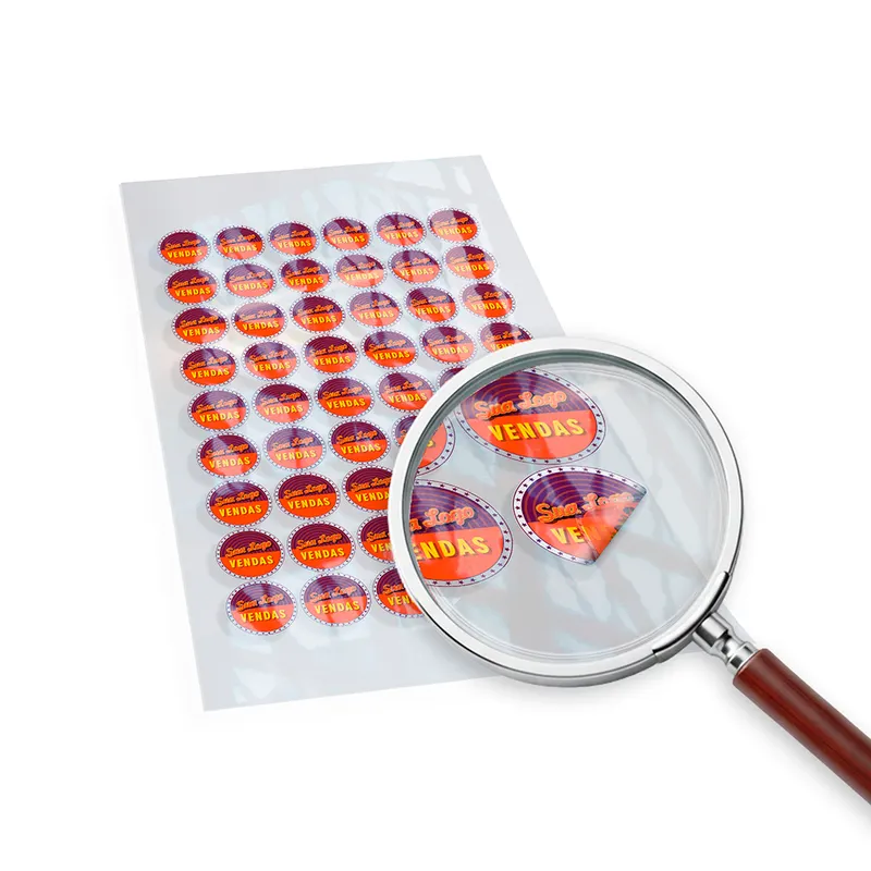 Adesivos · Etiquetas Padrão · Redondo · Bopp Transparente com Tinta personalizado com a sua marca