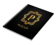 Caderno · Impressão Digital · Capa Papel Paraná 2mm e Miolo Ap 75g · Lam Fosca Fr e Hotstamping Fr personalizado com a sua marca