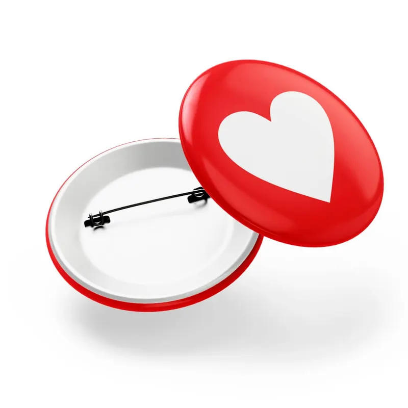 Bottons e Pins Personalizados · Com Alfinete · Modelo Redondo personalizado com a sua marca