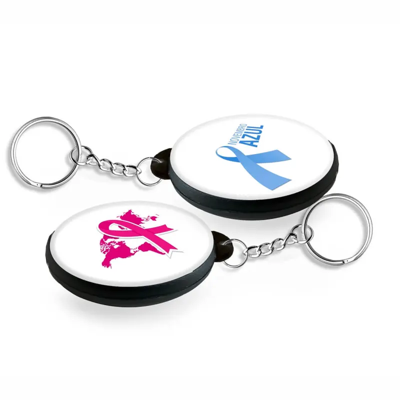 Bottons e Pins Personalizados · Dupla Face com Chaveiro · Modelo Redondo personalizado com a sua marca