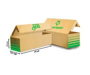 Caixas para Cartão · Papelão Ondulado 340g · Personalizada · Para 1000 Cartões personalizado com a sua marca