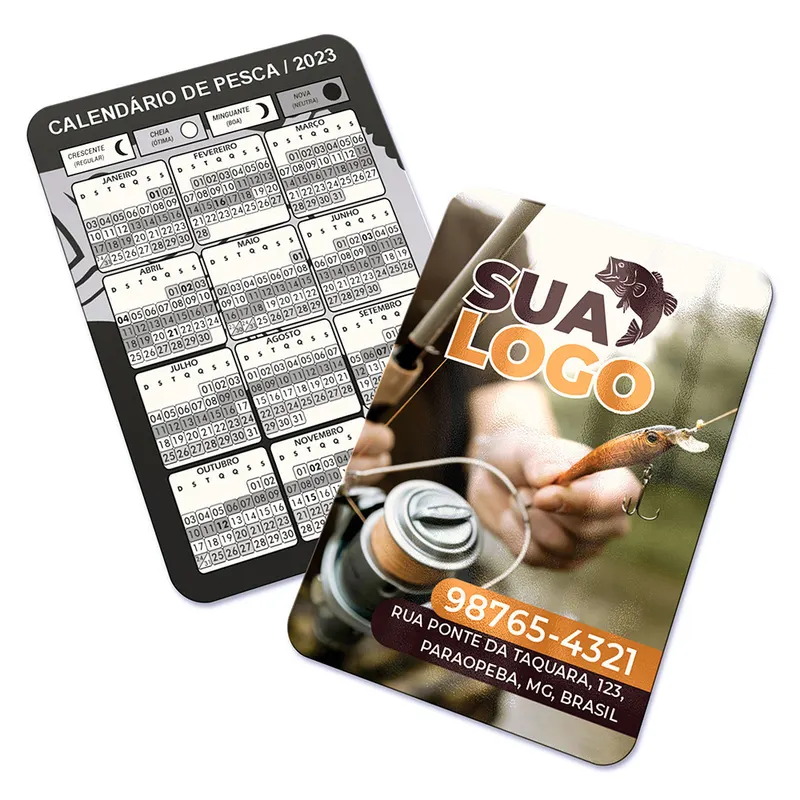 Calendário de Bolso · Supremo 255g personalizado com a sua marca