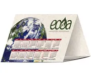 Calendário de Mesa · Básico · Reciclato 240g personalizado com a sua marca
