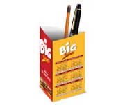 Calendário de Mesa · Porta Canetas · Vertical · Couchê 300g personalizado com a sua marca