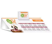 Calendário de Mesa · Porta Cartões · Simples · Couchê 300g · Lam Fosca Frente personalizado com a sua marca