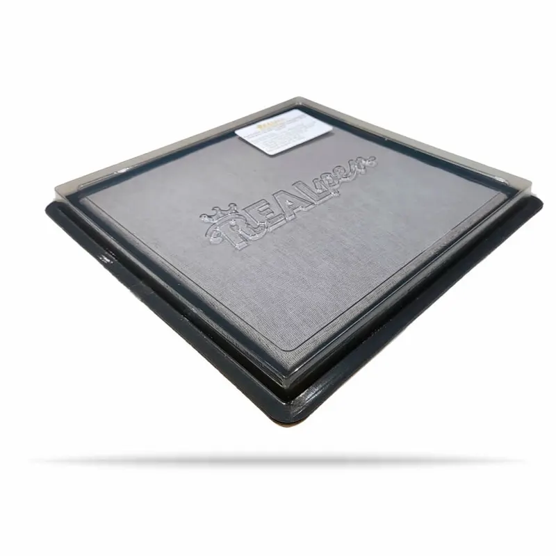 Carimbos · Almofadas · Estojo de Plástico Preto sem Tinta personalizado com a sua marca