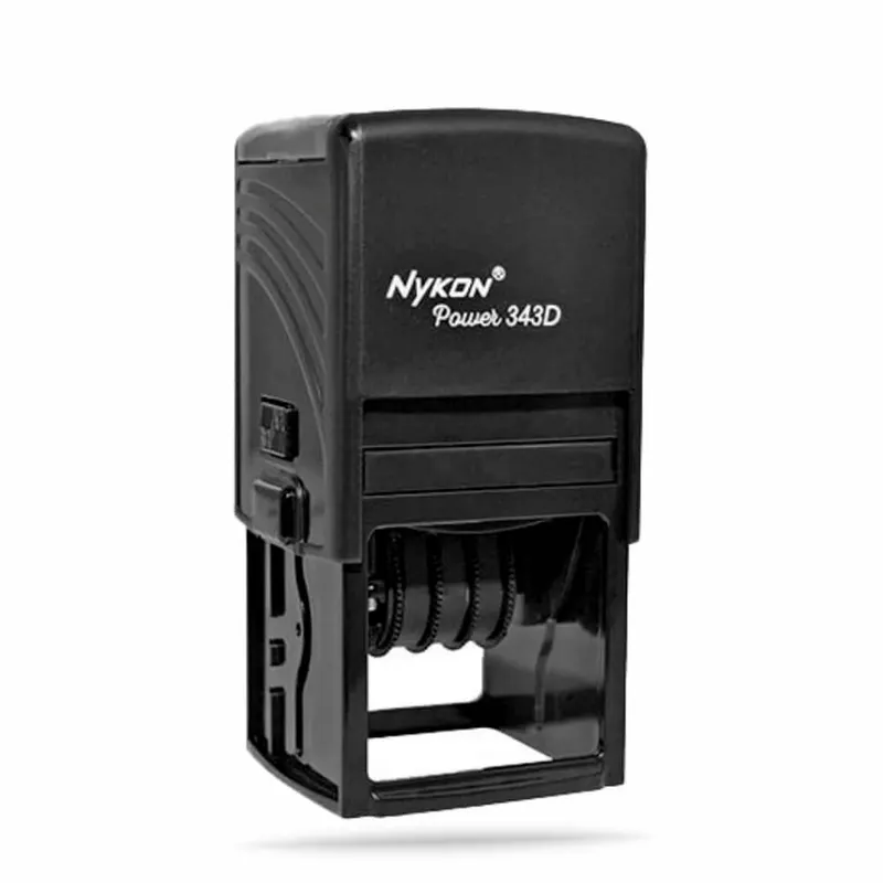 Carimbos · Automáticos · Datador · Nykon 343d 43x43mm personalizado com a sua marca