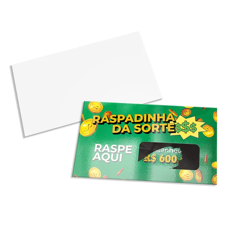 Cartão Premiado personalizado com a sua marca
