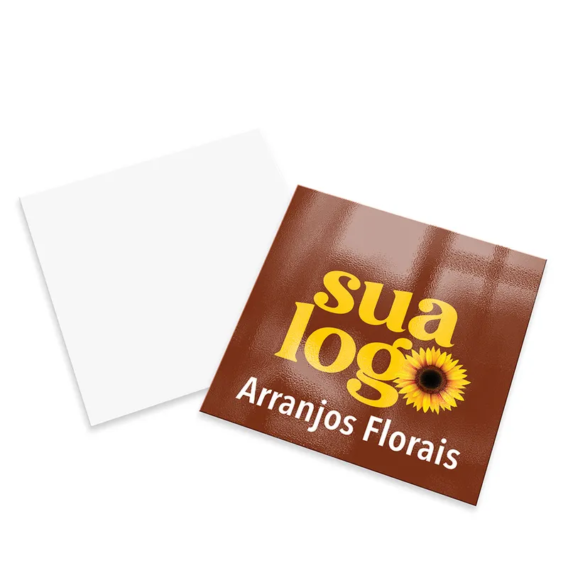 Cartões Duplo · Couchê 250g personalizado com a sua marca