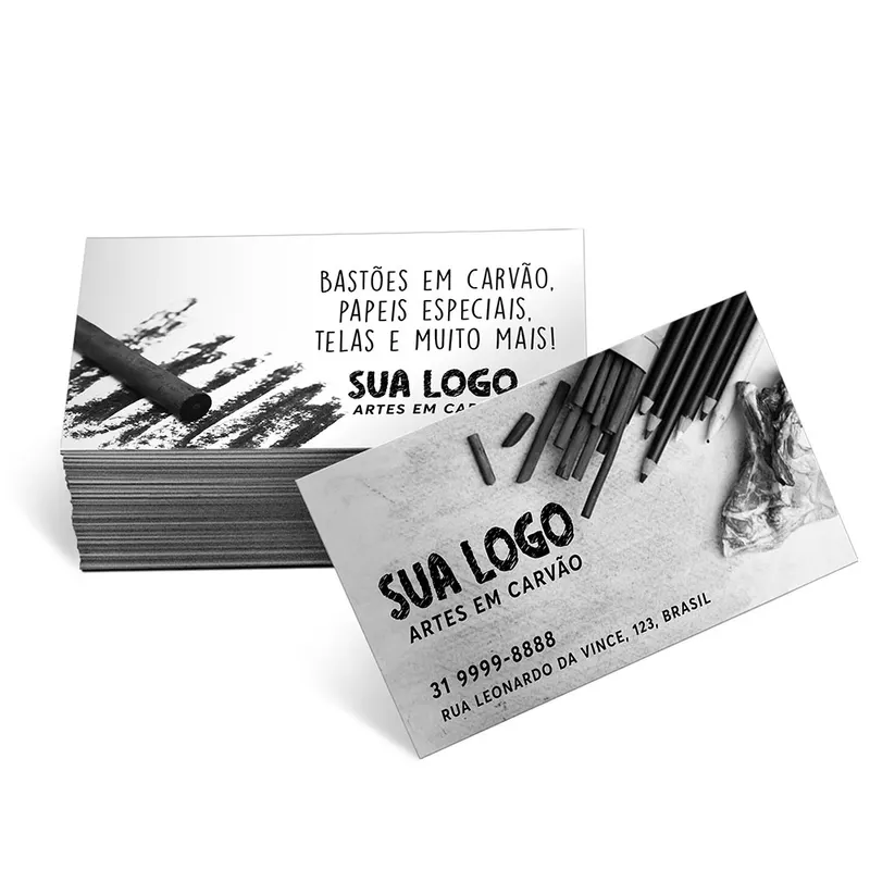 Cartões Fidelidade · Apergaminhado 240g personalizado com a sua marca