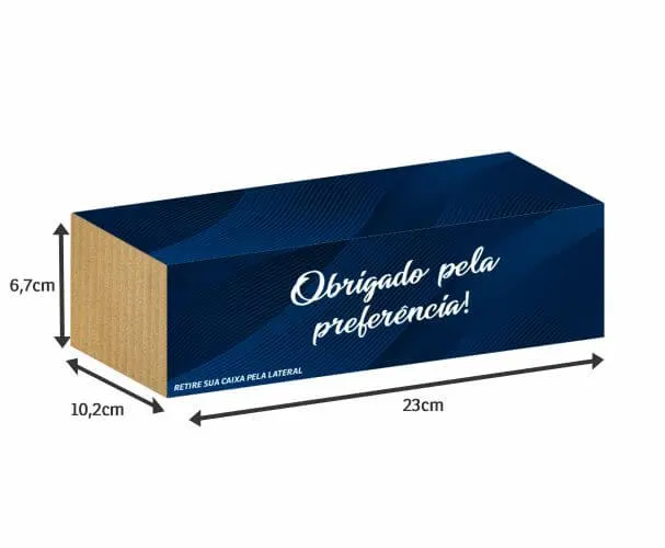 Cobre Caixas · Apergaminhado 150g · Para 500 Cartões personalizado com a sua marca