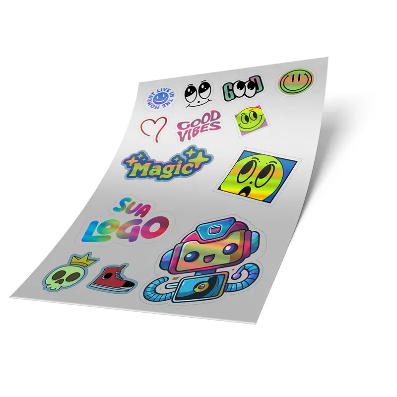 Adesivos M2 · Vinil Holográfico personalizado com a sua marca