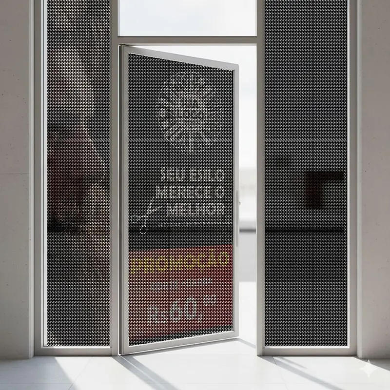 Adesivos M2 · Vinil Micro Perfurado Citru personalizado com a sua marca