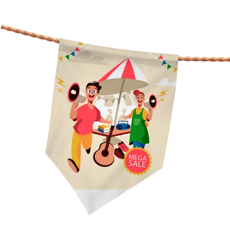 Bandeirolas · Chanfrada personalizado com a sua marca