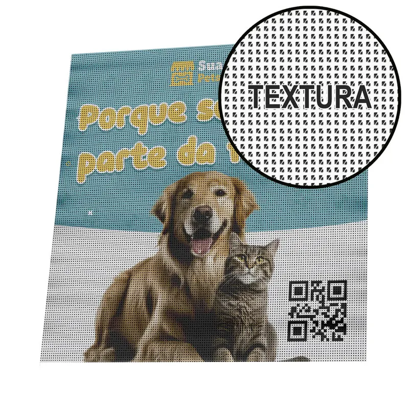 Banners, Faixas, Lonas e Tecidos · Wideprint Perfurada 260g personalizado com a sua marca