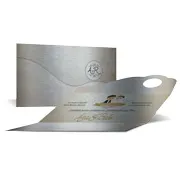 Convites · Clássico · Silver Lux 300g personalizado com a sua marca