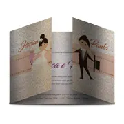 Convites · Imperial · Silver Lux 300g personalizado com a sua marca