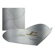 Convites · Luxo · Silver Lux 300g personalizado com a sua marca