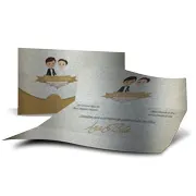 Convites · Realeza · Silver Lux 300g personalizado com a sua marca