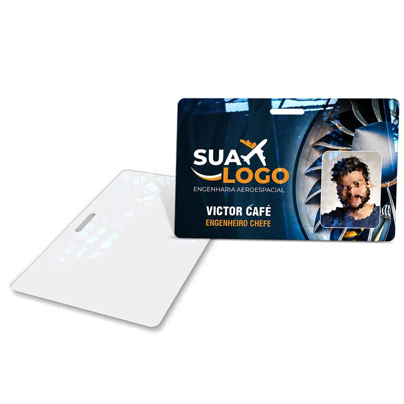 Crachá · Horizontal 075mm personalizado com a sua marca