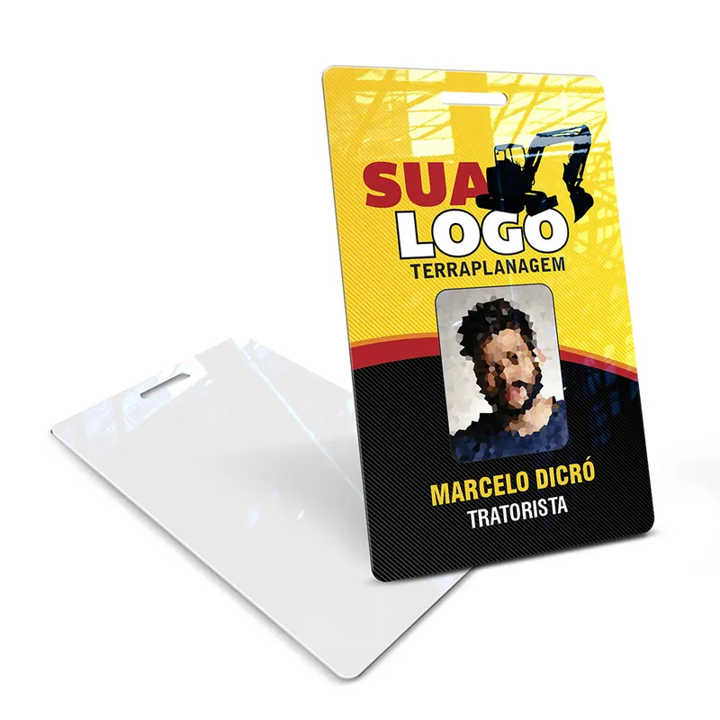 Crachá · Vertical 075mm personalizado com a sua marca